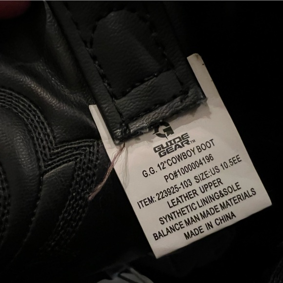 Glide Gear black cowboy boots size 10.5EE men’s Used** - Picture 5 of 7